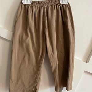 Kids Casual Elastic-Waist Pants - Brown